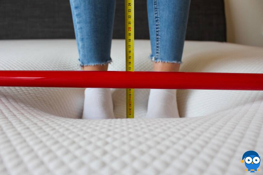 Standing on Simba mattress